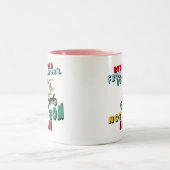 Tasse 2 Couleurs Retiré du travail (Centre)