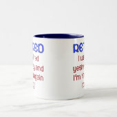 Tasse 2 Couleurs Retiré ou fatigué ? (Centre)