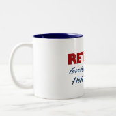 Tasse 2 Couleurs Retired: Goodbye Tension Hello Pension! (Gauche)