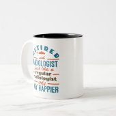 Tasse 2 Couleurs Retired Radiology Retirement Happier (Devant gauche)