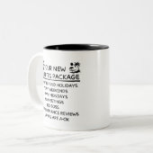 Tasse 2 Couleurs Retirement Funny Retired Gift Personalized (Devant gauche)