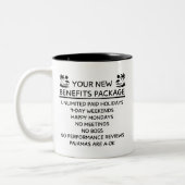Tasse 2 Couleurs Retirement Funny Retired Gift Personalized (Gauche)