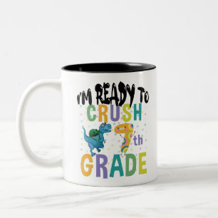 Tasse 2 Couleurs Retour à l'école Je suis prêt à écraser la 7e anné