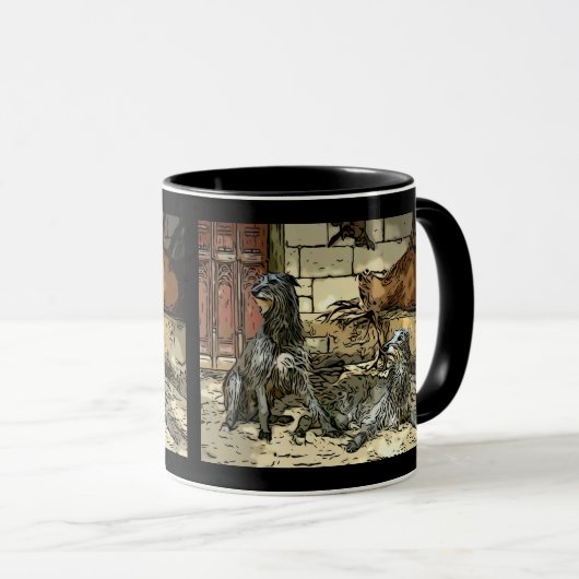 Tasse 2 Couleurs Retour de chasse (Devant droit)
