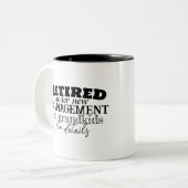 Tasse 2 Couleurs Retraité (Devant gauche)