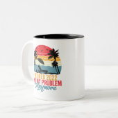 Tasse 2 Couleurs Retraité 2022 Pas Mon Problème Plus (Devant gauche)