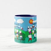 Tasse 2 Couleurs Retraite dentaire adorable (Centre)