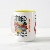 Tasse 2 Couleurs Retraite Drôle Vélos Drôle Dire (Devant gauche)