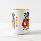 Tasse 2 Couleurs Retraite Drôle Vélos Drôle Dire (Centre)