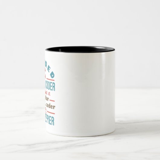 Tasse 2 Couleurs Retraité Médicale Coder Funny Retraite Happier (Centre)