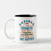 Tasse 2 Couleurs Retraité Parfait EMT Retraite Funny Happier (Gauche)
