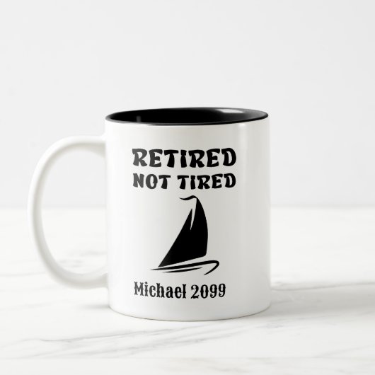 Tasse 2 Couleurs Retraite pas de navigation fatiguée (Gauche)