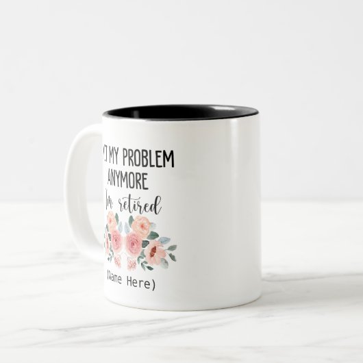 Tasse 2 Couleurs Retraité plus mon problème (Devant gauche)