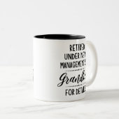 Tasse 2 Couleurs Retraité Sous Nouvelle Gestion Voir Petits-Enfants (Devant droit)