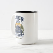 Tasse 2 Couleurs Retraite Vie de Cabane (Devant gauche)