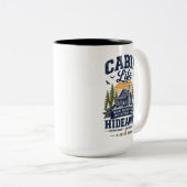 Tasse 2 Couleurs Retraite Vie de Cabane (Devant droit)