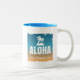 Tasse 2 Couleurs Rétro Aloha Hawaï