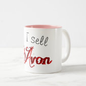 Tasse 2 Couleurs Retro Avon Représentant (Devant droit)
