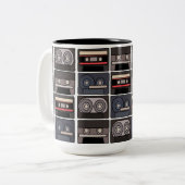 Tasse 2 Couleurs Rétro bande de cassettes (Devant gauche)