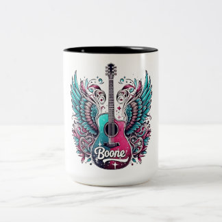 Tasse 2 Couleurs Retro Boone Personnalisé Prénom Boone Hommes Femme