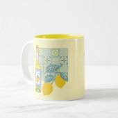 Tasse 2 Couleurs Rétro de la ferme de citron (Devant gauche)