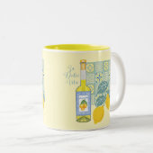 Tasse 2 Couleurs Rétro de la ferme de citron (Devant droit)