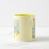 Tasse 2 Couleurs Rétro de la ferme de citron (Centre)