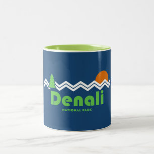 Tasse 2 Couleurs Rétro du parc national de Denali