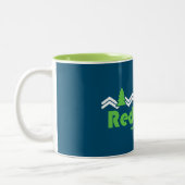 Tasse 2 Couleurs Retro du parc national de Redwood (Gauche)