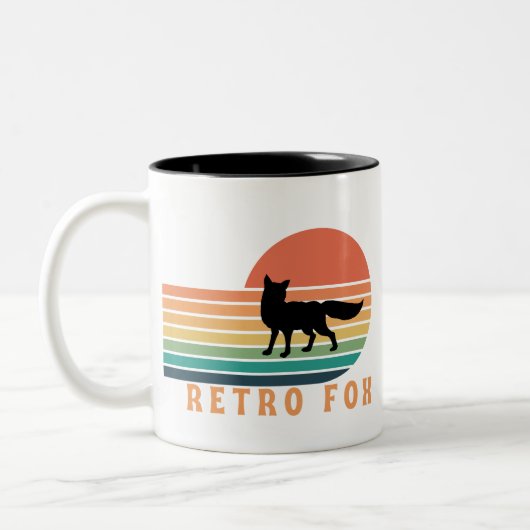 Tasse 2 Couleurs Retro Fox (Gauche)