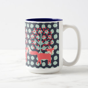 Tasse 2 Couleurs Retro Fox