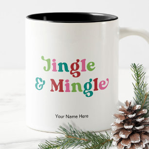 Tasse 2 Couleurs Retro Joyeux Noël Fun Fun Fun Noël