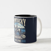 Tasse 2 Couleurs Retro Kentucky (Devant droit)