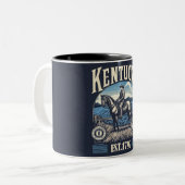 Tasse 2 Couleurs Retro Kentucky (Devant gauche)