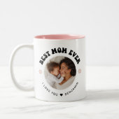Tasse 2 Couleurs Rétro Meilleure maman jamais | Photo (Gauche)