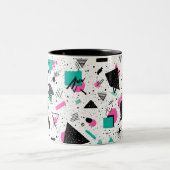 Tasse 2 Couleurs Retro Memphis Geometric Pattern (Centre)
