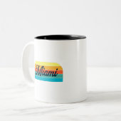 Tasse 2 Couleurs Retro Miami (Devant gauche)