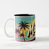 Tasse 2 Couleurs Retro Miami Sunshine (Gauche)