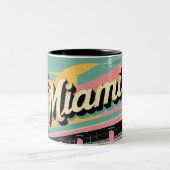 Tasse 2 Couleurs Retro Miami Sunshine (Centre)