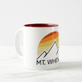 Tasse 2 Couleurs Rétro Mt. Whitney (Devant gauche)