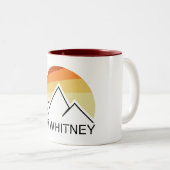 Tasse 2 Couleurs Rétro Mt. Whitney (Devant droit)