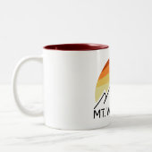 Tasse 2 Couleurs Rétro Mt. Whitney (Gauche)
