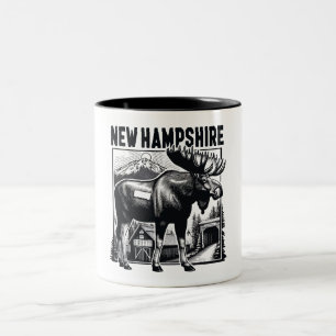 Tasse 2 Couleurs Retro New Hampshire