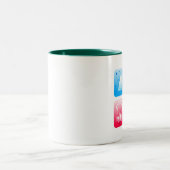 Tasse 2 Couleurs Rétro Noël (Centre)