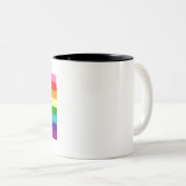 Tasse 2 Couleurs Retro Rainbow 8 Pride (Devant droit)