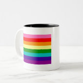 Tasse 2 Couleurs Retro Rainbow 8 Pride (Devant gauche)