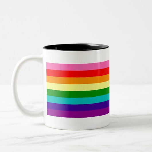 Tasse 2 Couleurs Retro Rainbow 8 Pride (Gauche)
