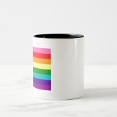 Tasse 2 Couleurs Retro Rainbow 8 Pride (Centre)