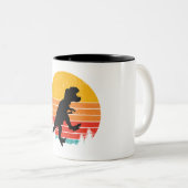 Tasse 2 Couleurs Retro Rex Roars (Devant droit)