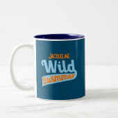 Tasse 2 Couleurs Retro Wild Swimmer Graphisme pour femmes (Gauche)